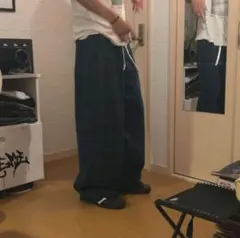 パジャマパンツ チェックパンツ 極太 00s archive cityboy