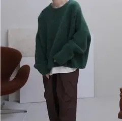 ARGUE ALPACA WOOL DELUXE KNIT/GREEN