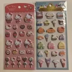 正規品‼️ハローキティ サンリオキャラクター　マシュマロステッカー 2枚セット
