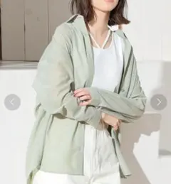 ハニーズ シアーシャツ 長袖 ライトカーキ LL レディース