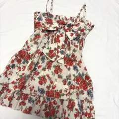 Auntie Rosa 平成 ギャル ビッグリボン フリル キャミソール 花柄のサムネイル