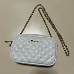 【美品】Mexican キルティング チェーン ショルダーバッグ ホワイト