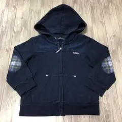 バーバリー　パーカー　長袖　エルボーパッチ　ノバチェック