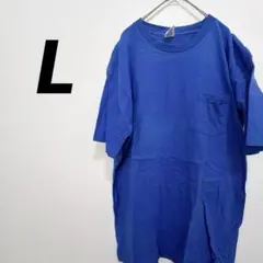 ポケットTシャツ L 青 ゆるだぼ 古着 アリゾナジーンカンパニーのサムネイル