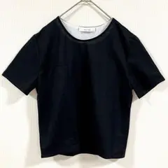 美品　about a pair シンプルtシャツ ブラック　【720】