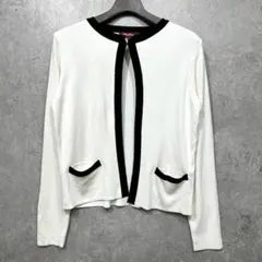 ★Max Mara STUDIO 1ホック留めレーヨンニットカーディガン M