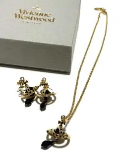 Vivienne Westwood ブラッククリスタル ゴールド セット