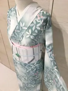 【三花】美品　洗える着物　袷　辻ヶ花　膨れ織　リサイクル　リユース 三花】美品 洗える着物 袷 辻ヶ花 膨れ織 リサイクル リユース - メルカリ