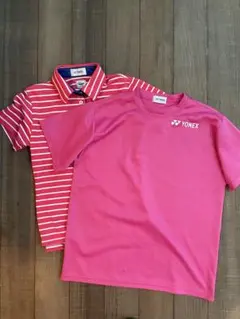 YONEX ボーダー ピンク 2枚セット