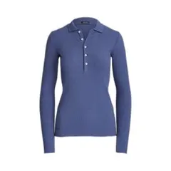 Ralph Lauren ブルー 長袖ポロシャツ