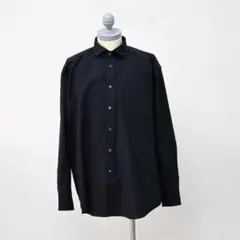 LOEFF ロエフ　イセタンサローネ別注　ウールレギュラーカラーシャツ ISETAN SALONE別注】LOEFF ロエフ ウールシャツ ブラック - メルカリ
