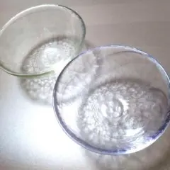 ガラスボウル 中鉢 2色セット 北欧カラー