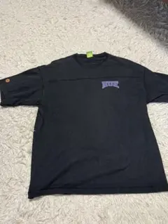 HUF Tシャツ ブラック パープル ロゴ