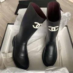 新品 CHANEL レインブーツ 37 ジェニー着用 大人気 - メルカリ