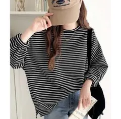 クラシカルエルフ　レディース　長袖ボーダーロンT