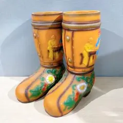 ★ブーツ型 大型花瓶 オブジェ インテリア ガーデニング用品 花器 高さ40cm