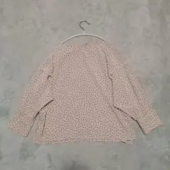 手洗い可★ドット柄 長袖シャツ