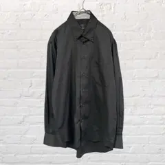 11980 ALL IN FOR JPC ビジネスシャツ ストライプ 黒 M古着