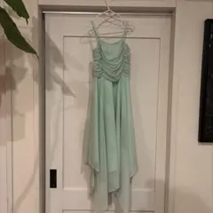 Mサイズ ミントグリーン ドレープ パーティードレス 衣装 ジャズ