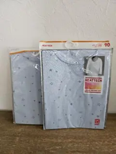 新品未使用 ユニクロHEATTECH ベビー肌着 星柄 2枚セット