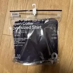 ファミマ コンビニエンスウェア A.H 開襟 半袖 ビッグシャツ ネイビー M
