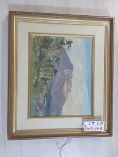 日本画家 佐藤昭三 赤富士 日本画 絵画 SM号 - メルカリ