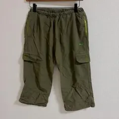 Puma オリーブグリーン カーゴパンツ プーマ 裏生地あり
