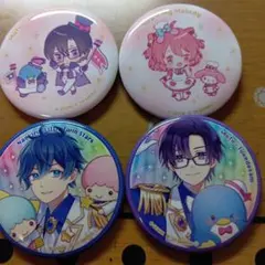 カラフルピーチ サンリオ 缶バッジ のあ なおきり もふ