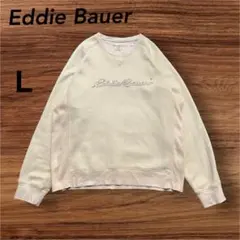 エディバウアー ビックロゴ　Vガゼットスウェット イエローＬ