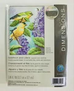 Dimensions クロスステッチキット　Goldfinch and Lila