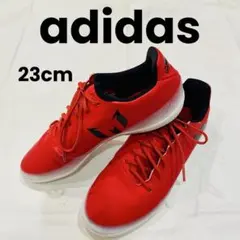adidas フットサルシューズ レッド 23㎝