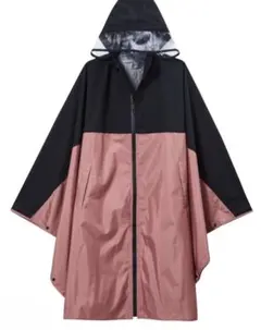 ワークマン　ポンチョ　ピンク