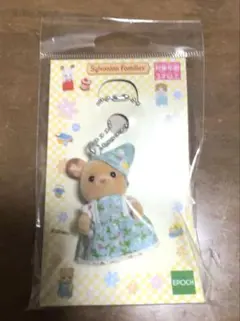 シルバニアファミリー　シカの赤ちゃん　キーホルダー　おはなのぼうし