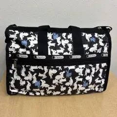 LeSportsac レスポートサック ウサギ柄 ショルダーバッグ ブラック