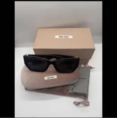 Miu Miu ロゴ スクエア サングラス
