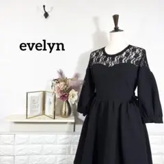 evelyn★　エブリン　ワンピース　レース　スウェードリボン　量産型　フレア