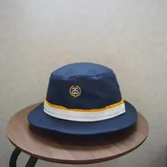 90's STUSSY ステューシー　ハット　ネイビー　黄色
