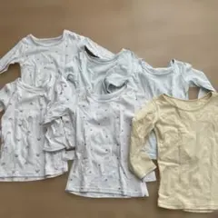 ベビー肌着 長袖Tシャツ 5点セット