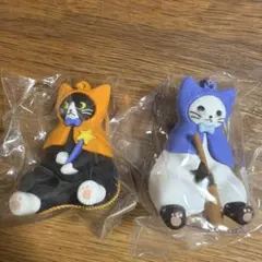 KALDI カルディ ハロウィン 猫マスコット 2種セット