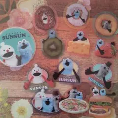 ノンノン スンスン パペットスンスン サンキューマート フレーク シール