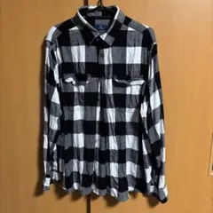 roar ロアー チェックシャツ 二丁拳銃 スワロフスキー バックロゴ 美品