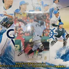 BBM 2nd 2025 阪神タイガース 佐藤輝明 金箔サインカード