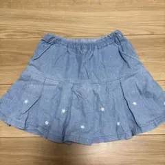petit main デニム風キュロットスカート 120cm