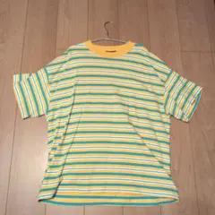 BACK NUMBER ストライプ Tシャツ M