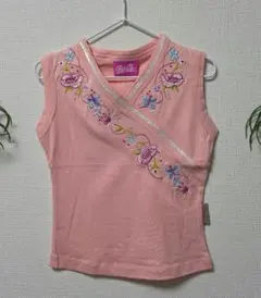 Barbie ノースリーブ Tシャツ 104cm ピンクのサムネイル