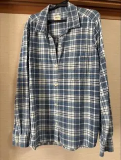 【美品】Gap レディースシャツ　S チェック　ブルー　かわいい　オシャレ