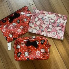 サンリオ　ハローキティ　ポーチ　3点セット