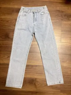 ライトブルー ストレートデニムパンツ