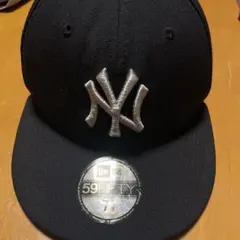 New Era 59FIFTY ブラックキャップ 7 3/8