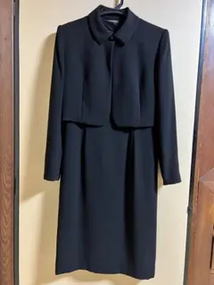 【美品】ブラックフォーマル 喪服 7号 ワンピース＋ジャケットセット